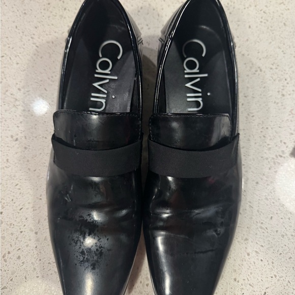 Calvin Klein Men\'s (9/EU42) Bernard Patent Slip-on Loafer Black main image 9